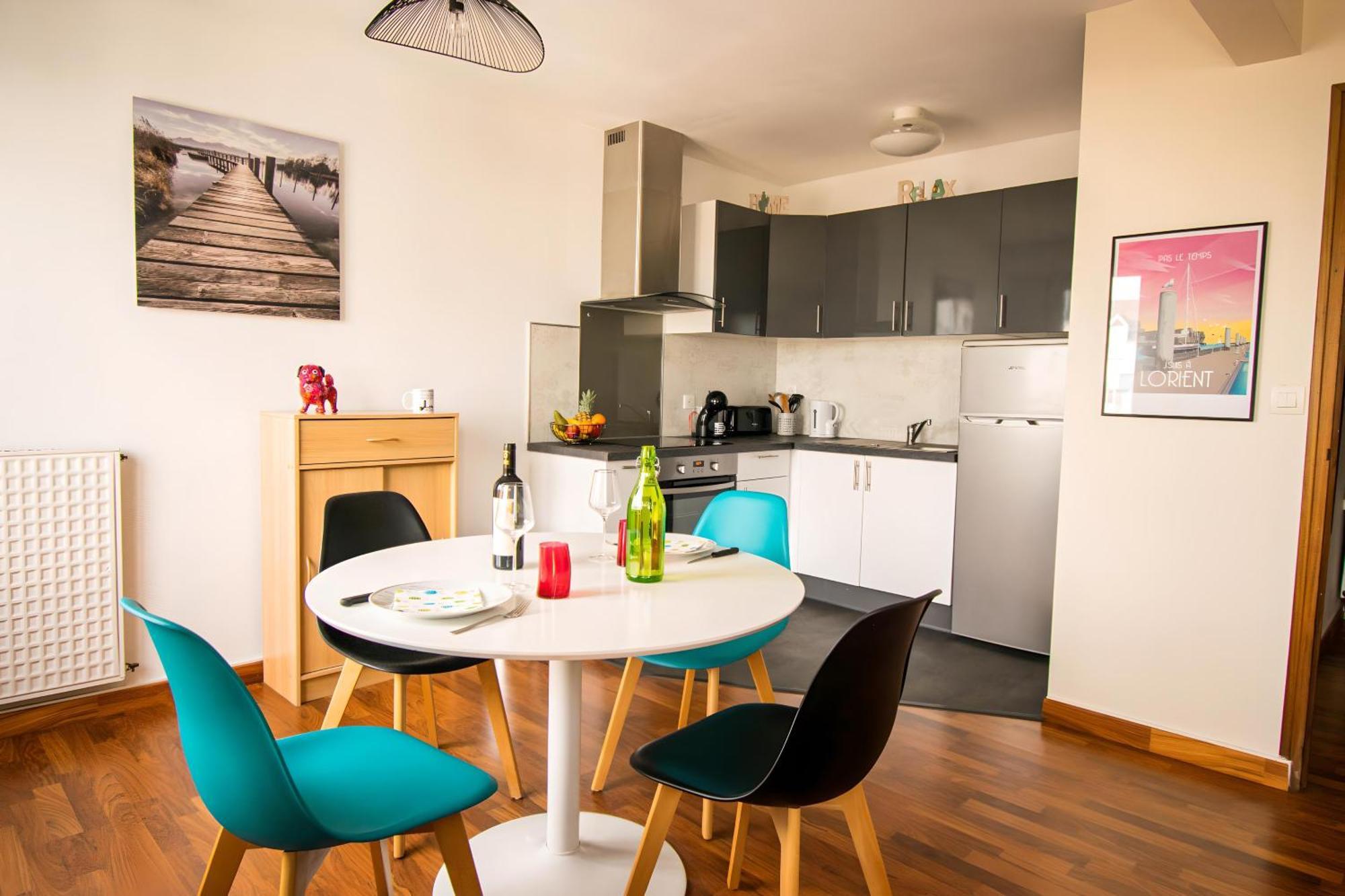 Grand Studio Avec Parking A 10 Minutes Des Plages Lorient Buitenkant foto
